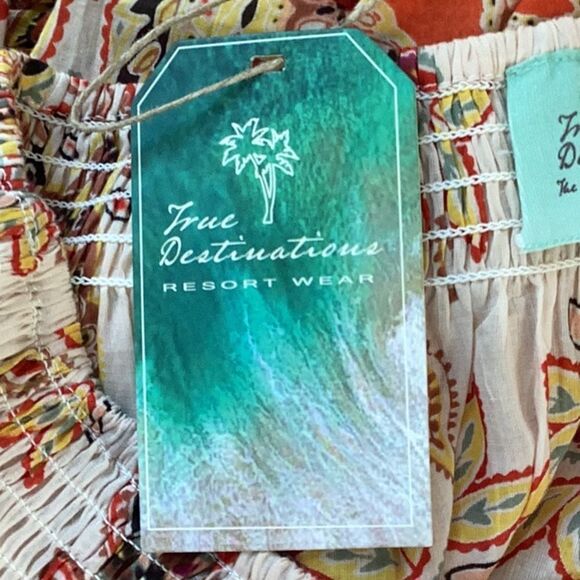 TRUE DESTINATION RESORT WEAR CRUISE VACATION BEACH COVERUP DRESS SWIMWEAR SMALL - Picture 5 of 6